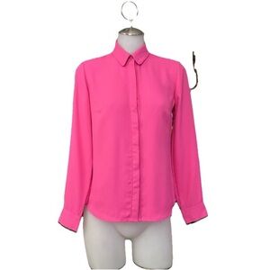 Express Bright Pink Button Down Shirt